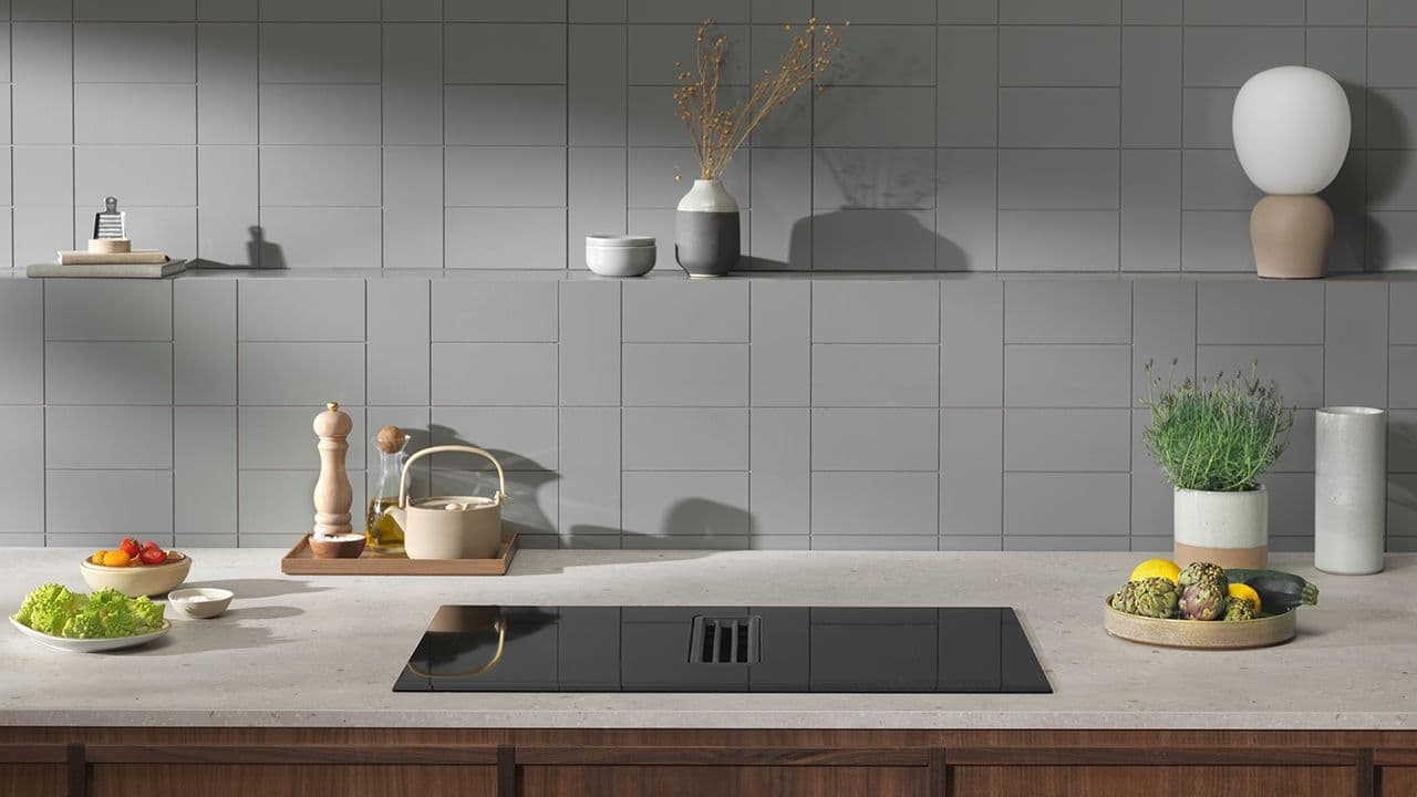 ComboHob, platetopp med integrert ventilator.