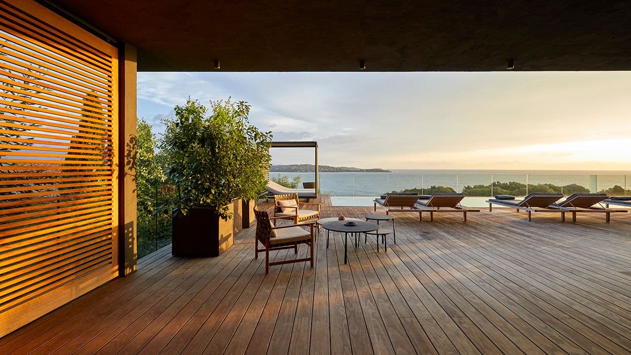 Terrasse med Kebony Clear terrassebord.