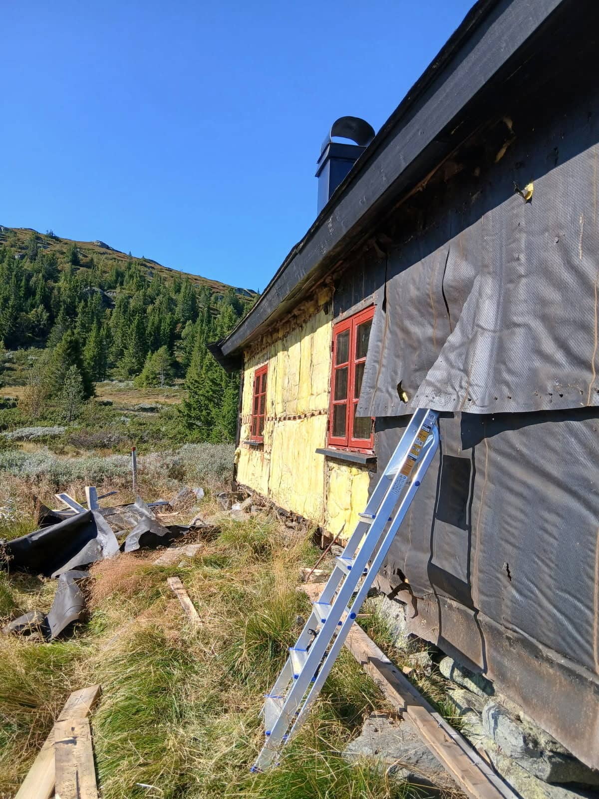 Bilde av Toveseter under oppussing